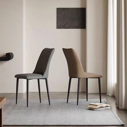 A metal leather chair seat