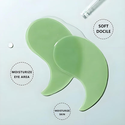 A  dark circles, green eye mask, light moisturizing and moisturizing, brightening eye mask, eye cream, eye care, eye mask sticker.