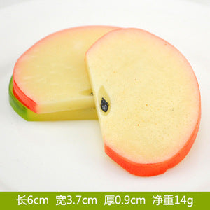 A Fake fruit slice Lemon slice Watermelon slice Fake cherry decoration photo Fruit props High imitation fruit slice model