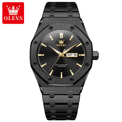 Custom watch design A watch automatic ultra-thin square luminous steel belt