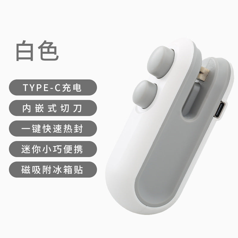 A Mini Plastic Sealing Machine Sealing Machine Built-in Battery