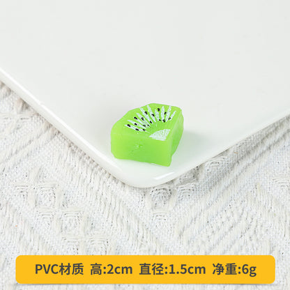 A Fake fruit slice Lemon slice Watermelon slice Fake cherry decoration photo Fruit props High imitation fruit slice model