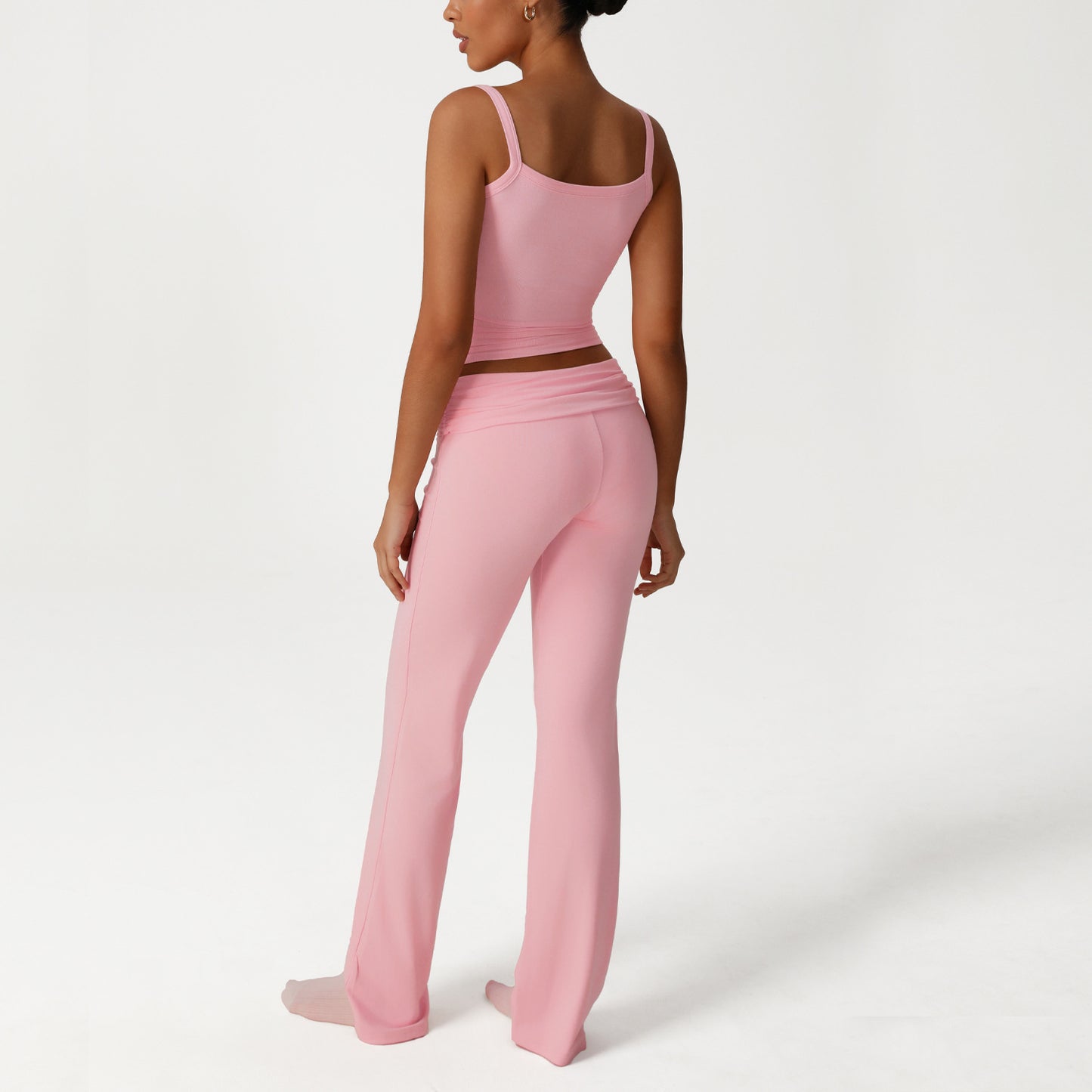 A Skin-friendly loungewear set Lace lace small suspender vest Sports casual wear trousers set