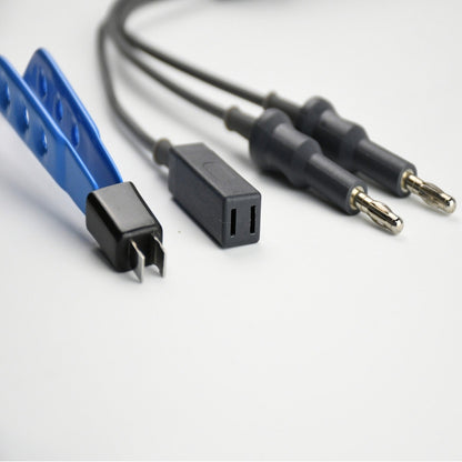 A Reusable bipolar coagulation clamp cable 4mm banana plug connection snake ESU-006C