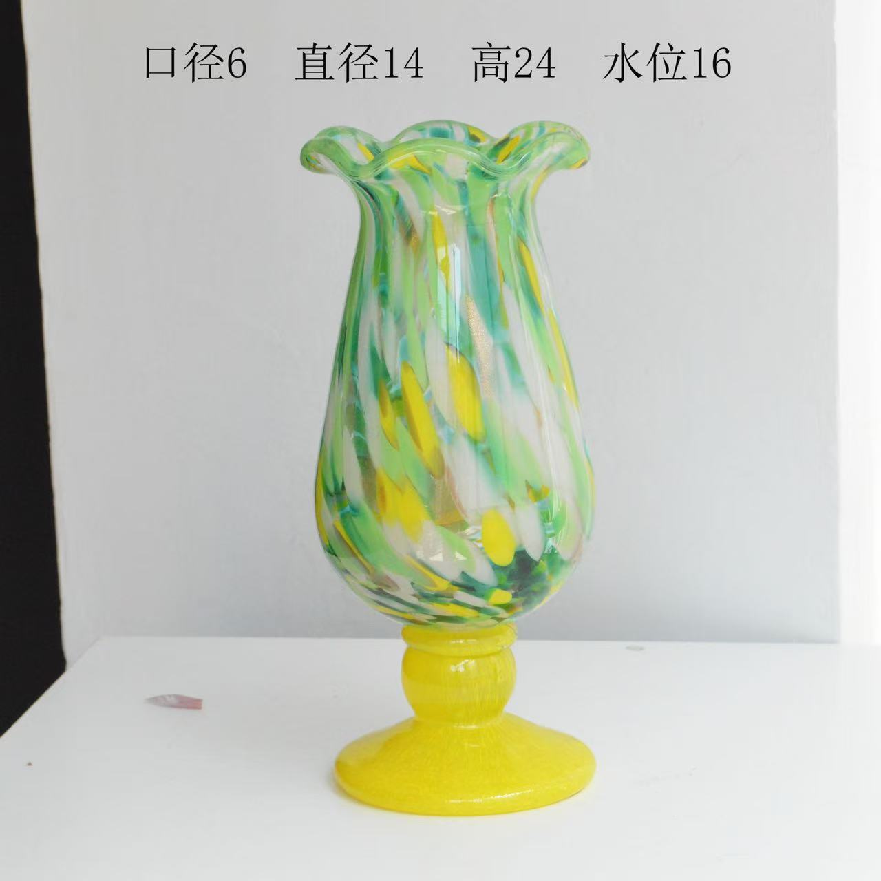 A glass vase ornament decoration