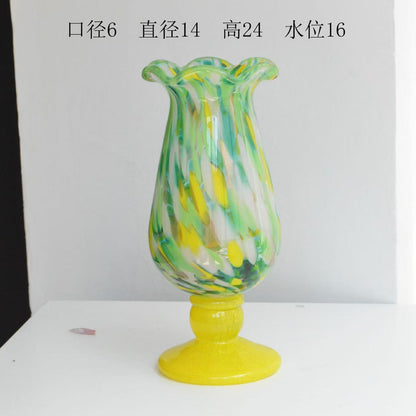 A glass vase ornament decoration