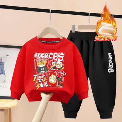 A children's sweater set