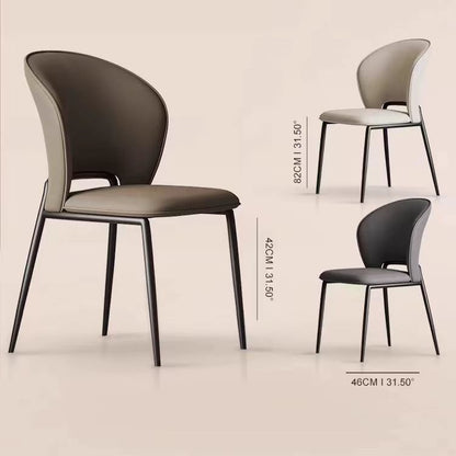 A metal leather chair