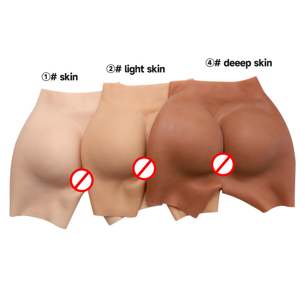 A open-file pure silicone fake butt fake yin pants, hip and hip artifact, fake girl drag pants