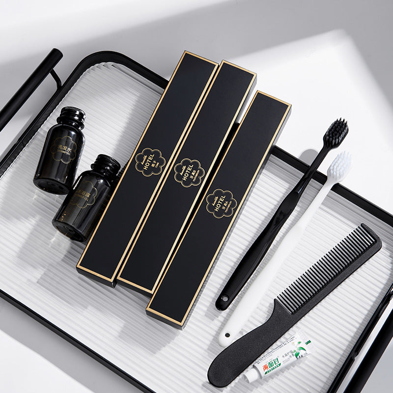 Hotel hotel disposable toothbrush boxed toiletries B & B disposable supplies set consumables customization