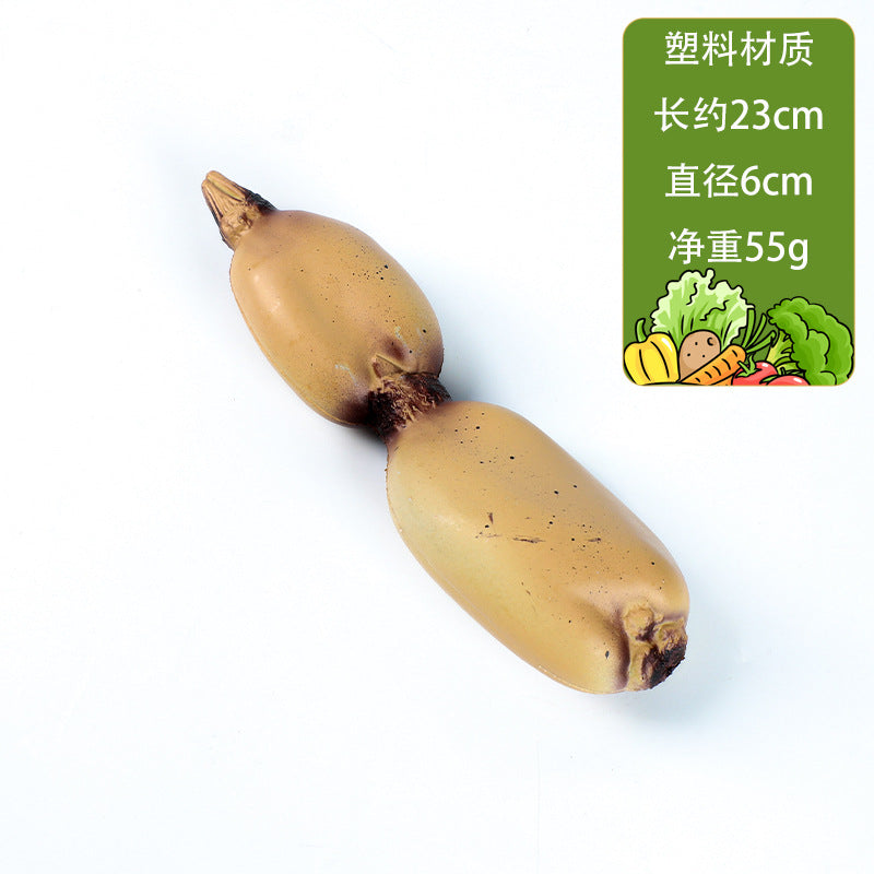 A simulated plastic vegetable spot wholesale props children's teaching aids plastic fake fruit eggplant potato carrot model