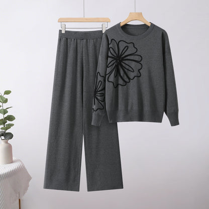 A knitted two-piece set