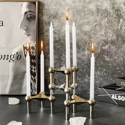 A tripod candlestick alloy decorative ornament