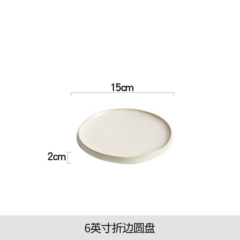 A Steak plate Western plate Ceramic plate