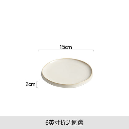 A Steak plate Western plate Ceramic plate