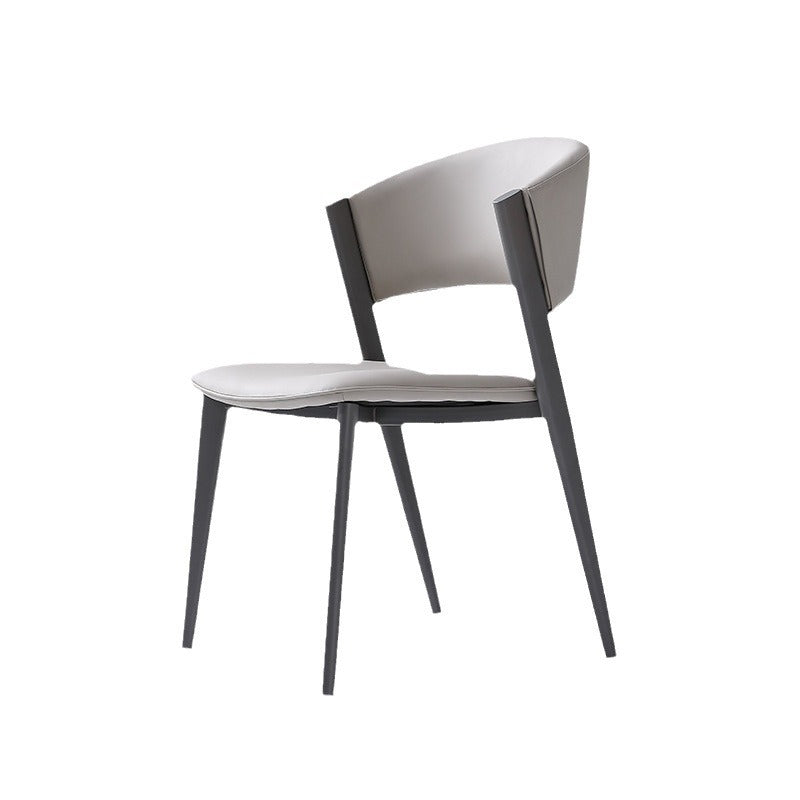 A leather metal seat
