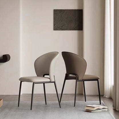 A metal leather chair