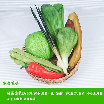 A simulated plastic vegetable spot wholesale props children's teaching aids plastic fake fruit eggplant potato carrot model