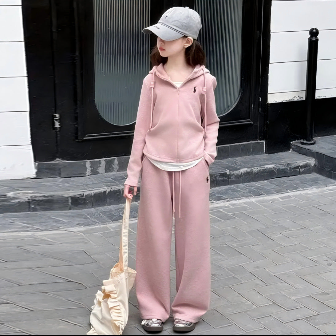 A children's set fake two-piece set