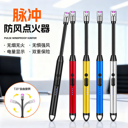A JL804 factory direct sales rechargeable cigarette lighter aromatherapy gas natural gas stove USB arc kitchen ignition gun