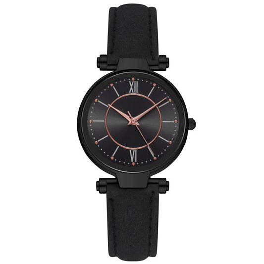 A Amazon wish new belt watch, women colorful face sun pattern quartz watch Women Watches - Mixbatch