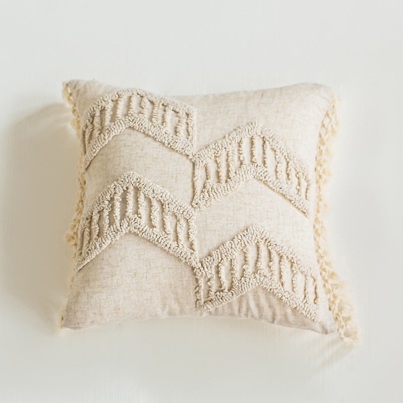 A throw pillow pillowcase