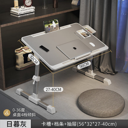 A folding table, bedroom, bay window, desk, household foldable table, dormitory bed table, lazy bed, balcony small storage
