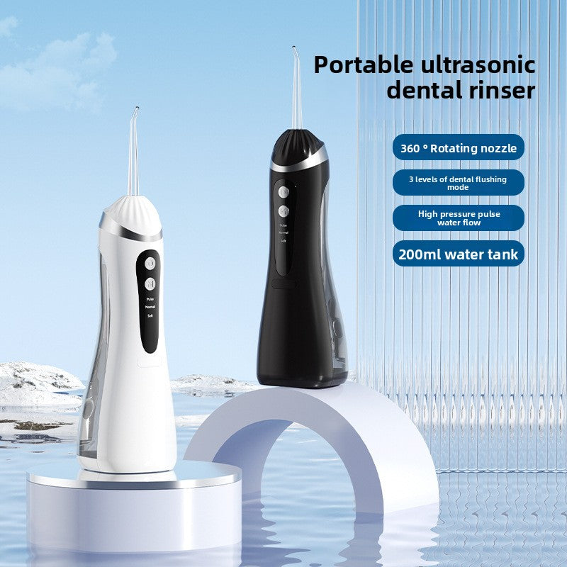 A tooth flusher portable water floss
