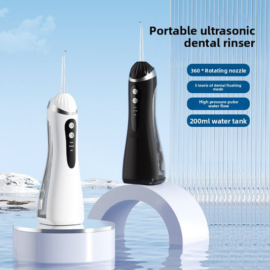 A tooth flusher portable water floss