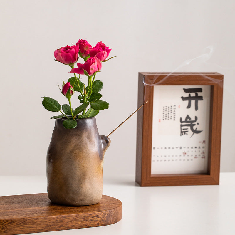 A ceramic vase ornament