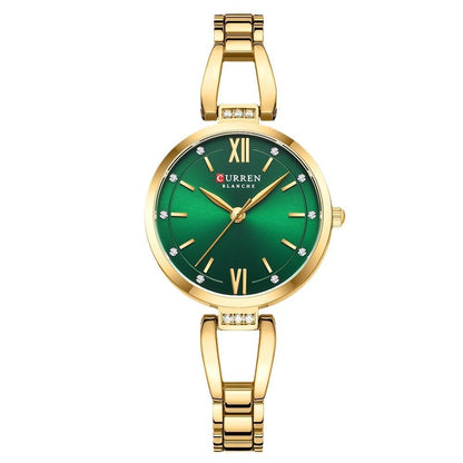A 9092 Women's Watch Steel Bracelet with Watch Simple Ladies Quartz Bracelet Watch