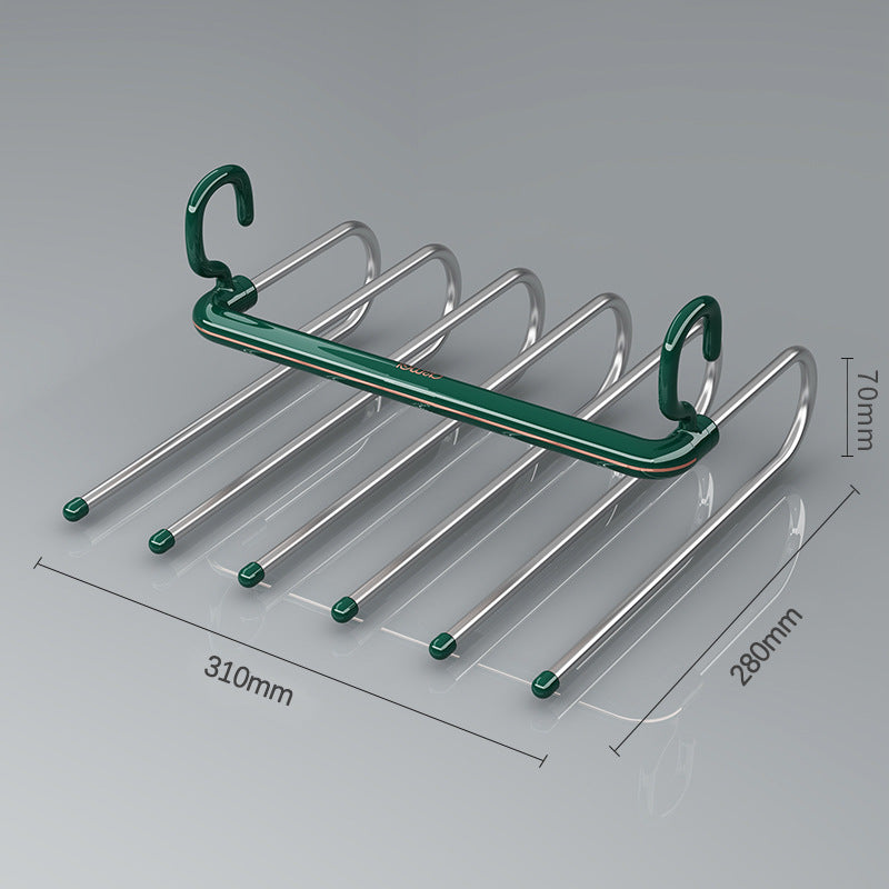 A folding pants rack storage rack