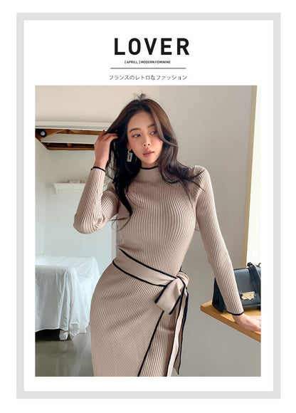 A knitted dress