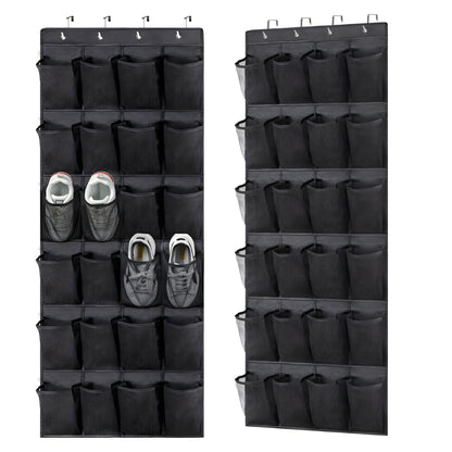 A Multifunctional door shoe storage hanging bag Household wall-mounted sundries Storage pocket Storage bag Hanging shoes