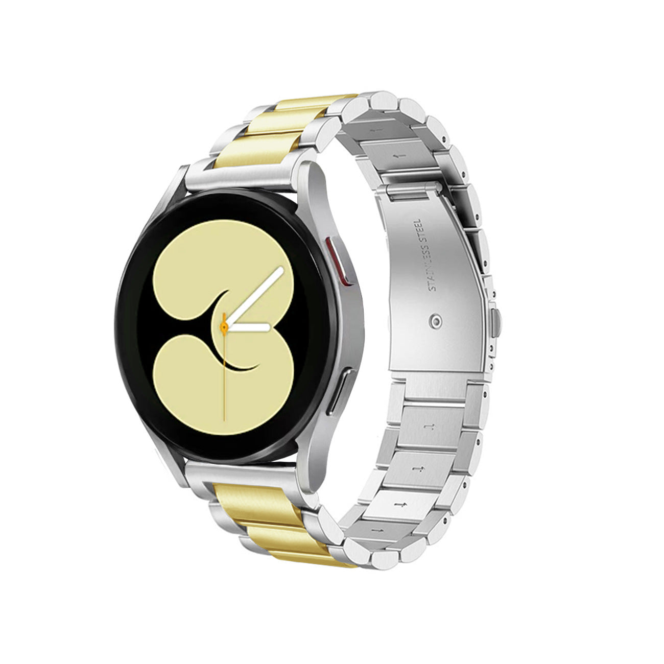 A For Samsung Galaxy Watch 7 Stainless Steel Watch with Metal 40/42/46 mm Solid Steel Strap