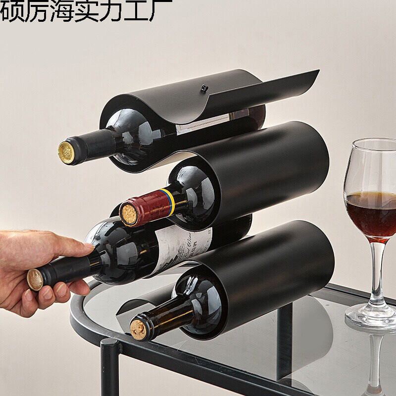 A wine ornament wine rack