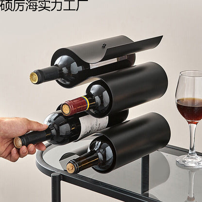 A wine ornament wine rack