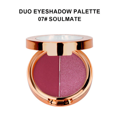 A two color eyeshadow —— Customizable logo MOQ 100 pieces