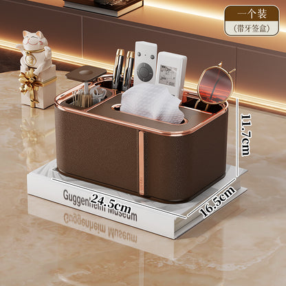 A desktop tissue box storage ornament