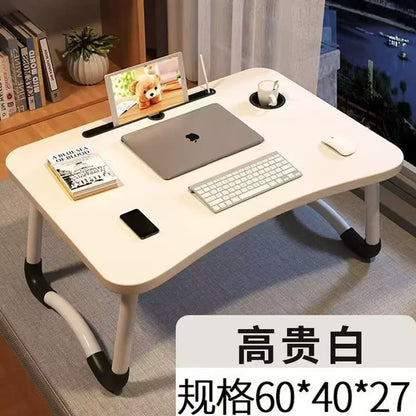 A: Removable bed table dormitory folding desk free computer desk office furniture