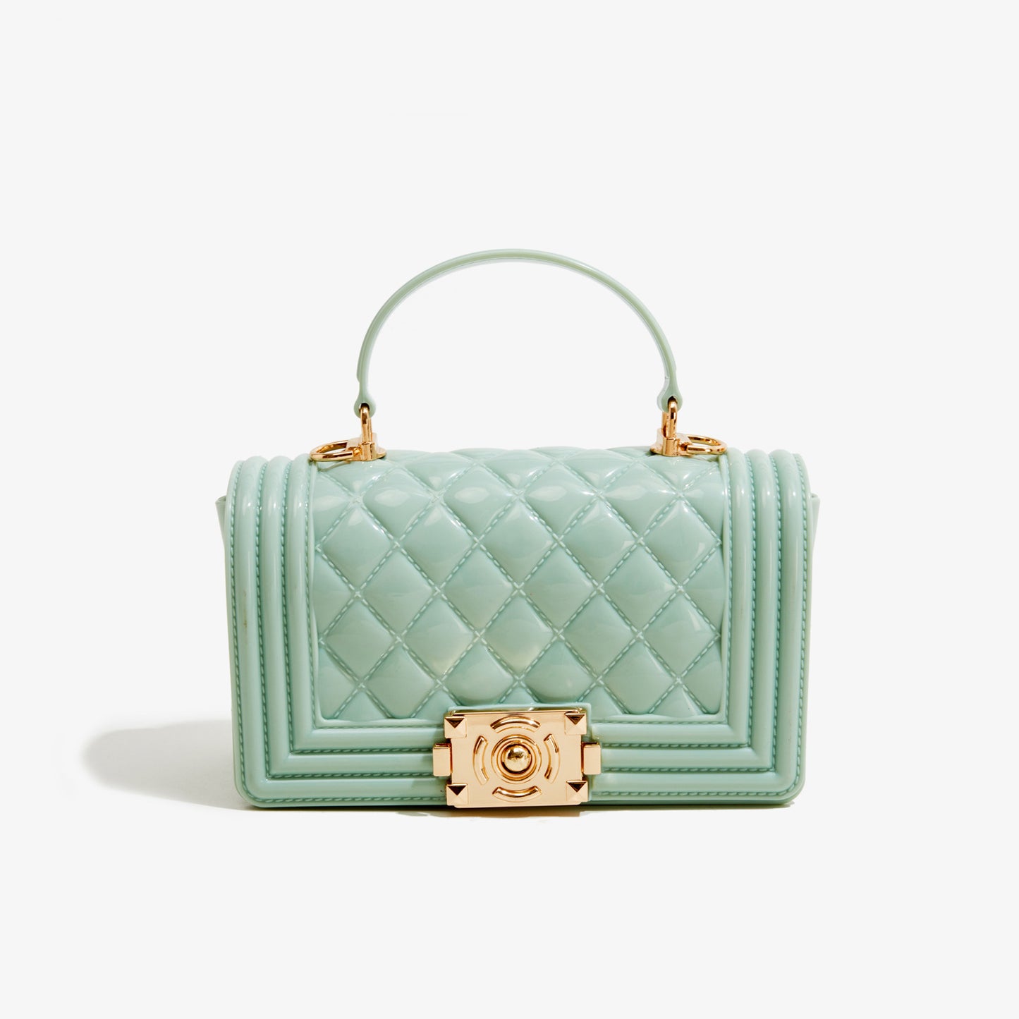 A PVC diamond square bag fashionable versatile handbag