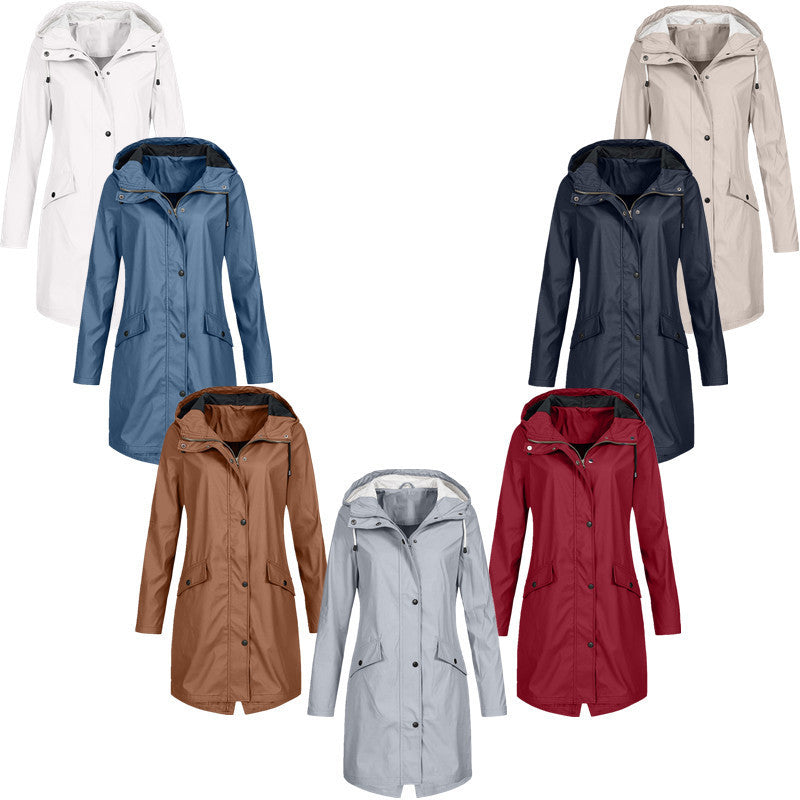 A hooded jacket