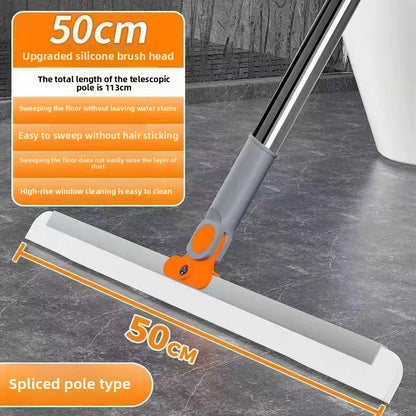 A magic broom silicone scraping non-stick hair bathroom floor