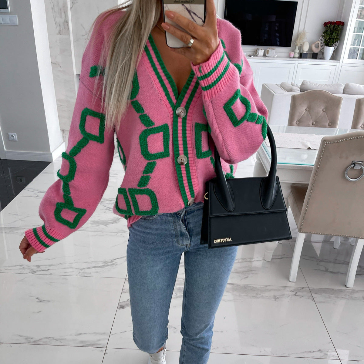 A sweater jacket