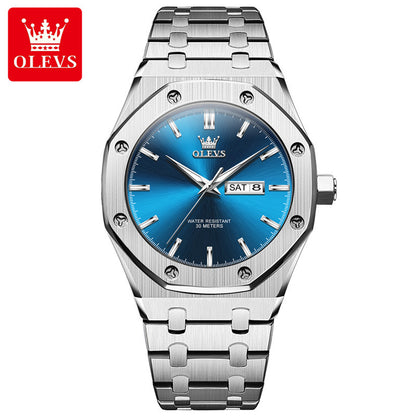 Custom watch design A watch automatic ultra-thin square luminous steel belt