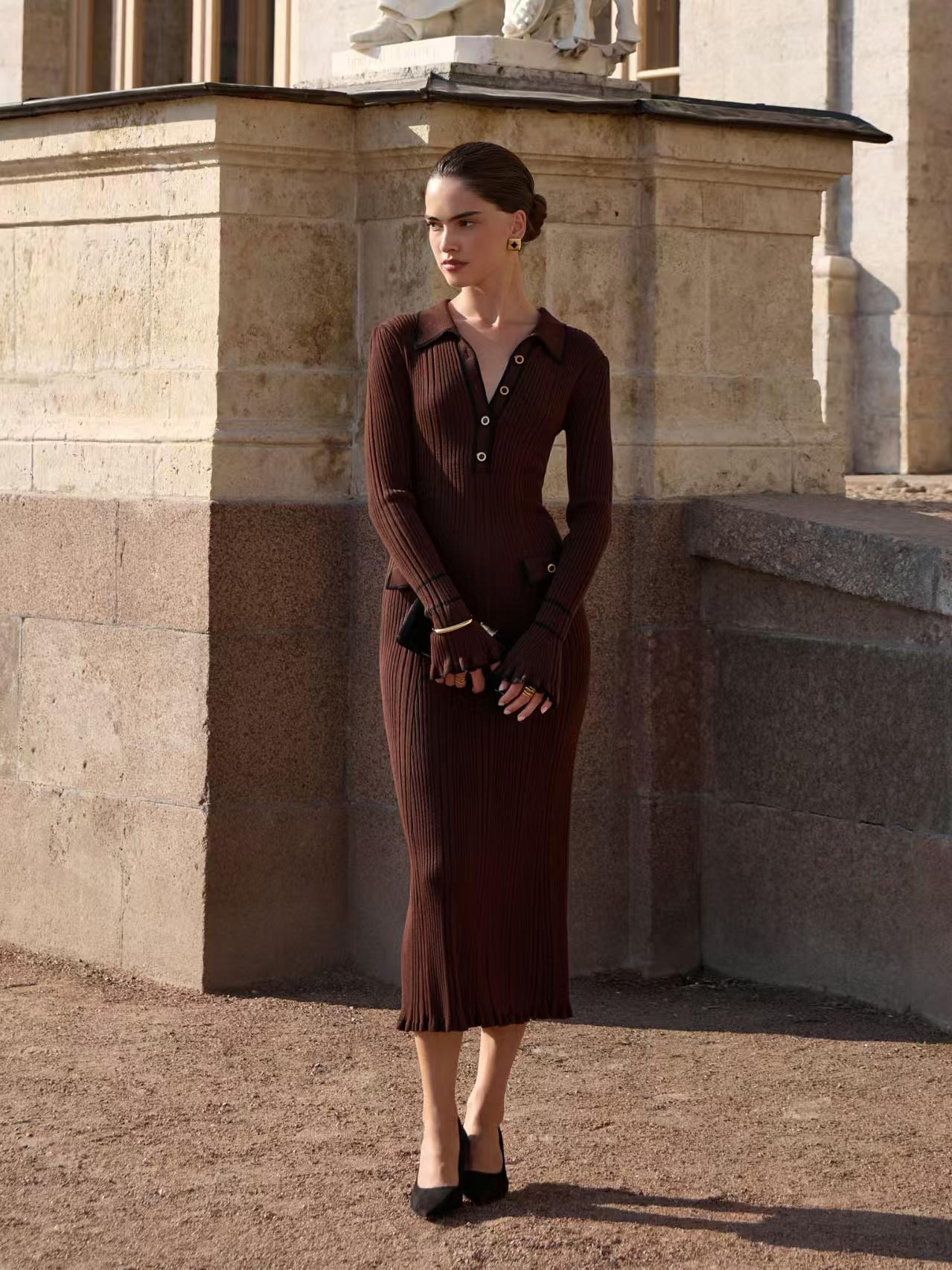 A knitted dress