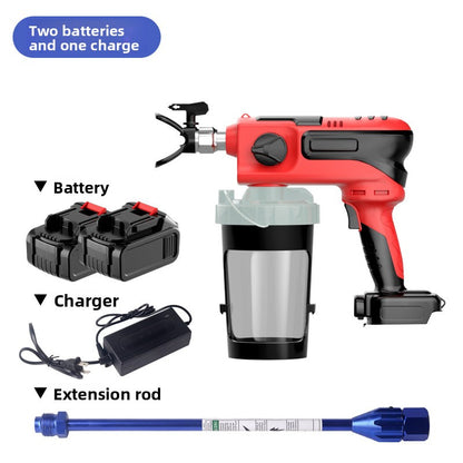 A Electric lithium battery high voltage airless sprayer Spray gun Paint paint latex paint sprayer Handheld spray gun