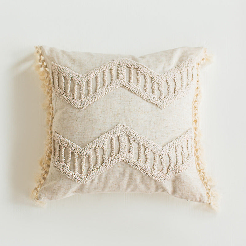 A throw pillow pillowcase