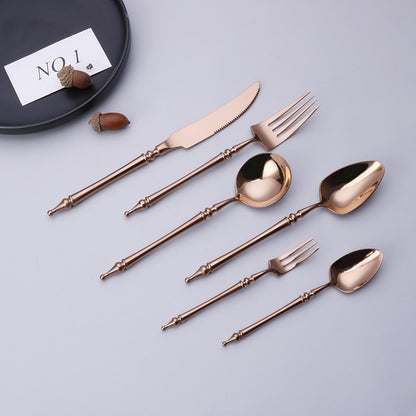 A stainless steel cutlery