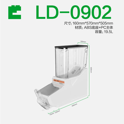 A Large capacity food box Plastic sealed display box Transparent belt display warehouse PC material Plastic box Storage box